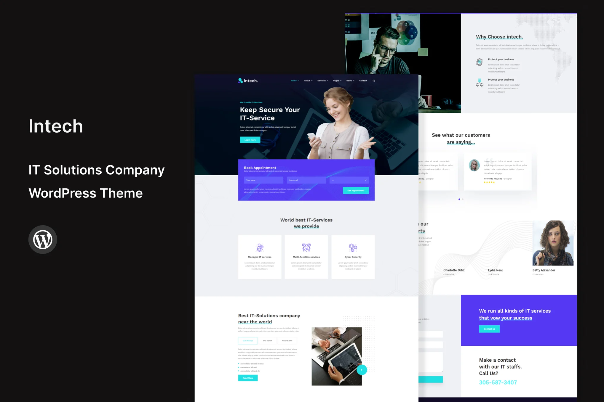 Intech – IT 解决方案公司 WordPress 主题