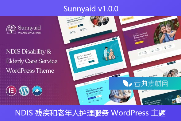 Sunnyaid v1.0.0 – NDIS 残疾和老年人护理服务 WordPress 主题