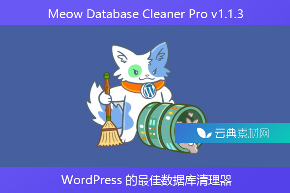 Meow Database Cleaner Pro v1.1.3 -WordPress 的最佳数据库清理器