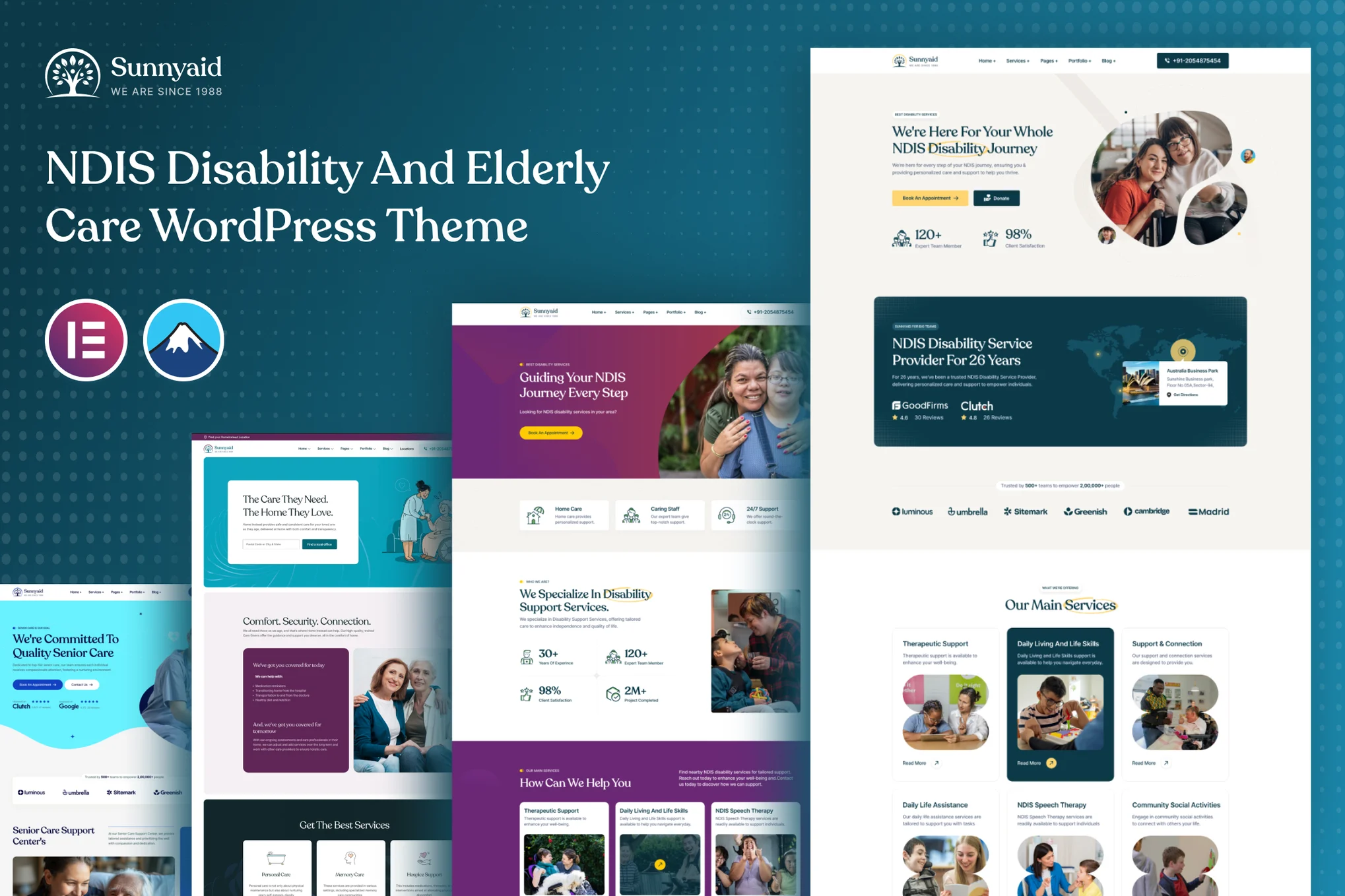 Sunnyaid – NDIS 残障服务 WordPress 主题