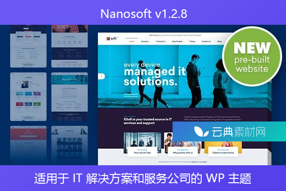 Nanosoft v1.2.8 – 适用于 IT 解决方案和服务公司的 WP 主题