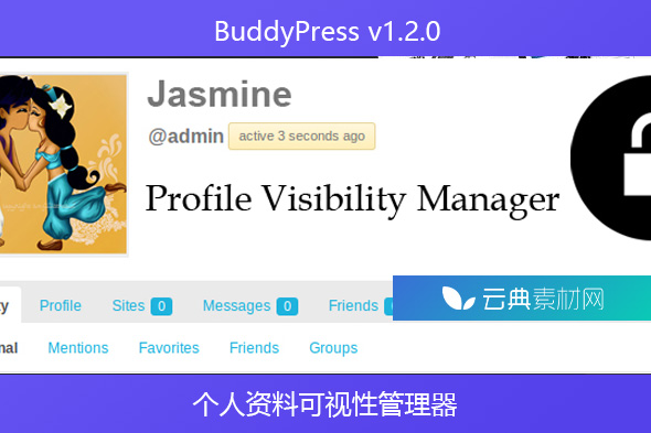 BuddyPress v1.2.0 – 个人资料可视性管理器