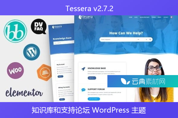 Tessera v2.7.2 – 知识库和支持论坛 WordPress 主题