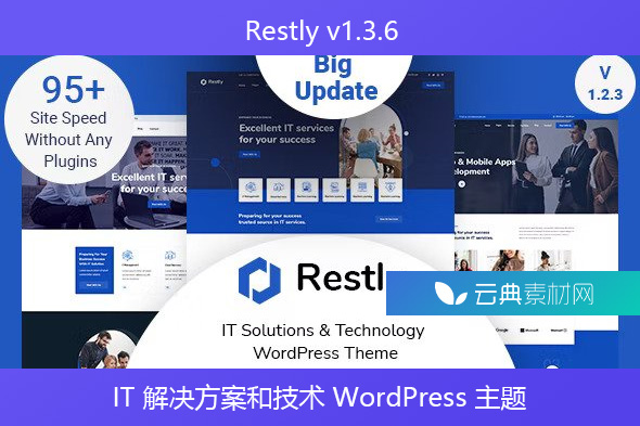 Restly v1.3.6 – IT 解决方案和技术 WordPress 主题