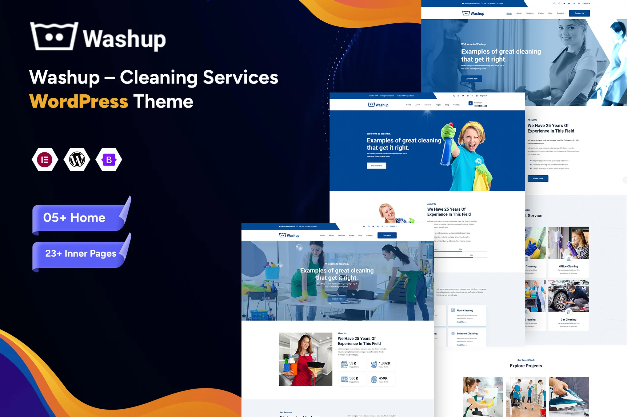 Washup – 清洁服务 WordPress 主题