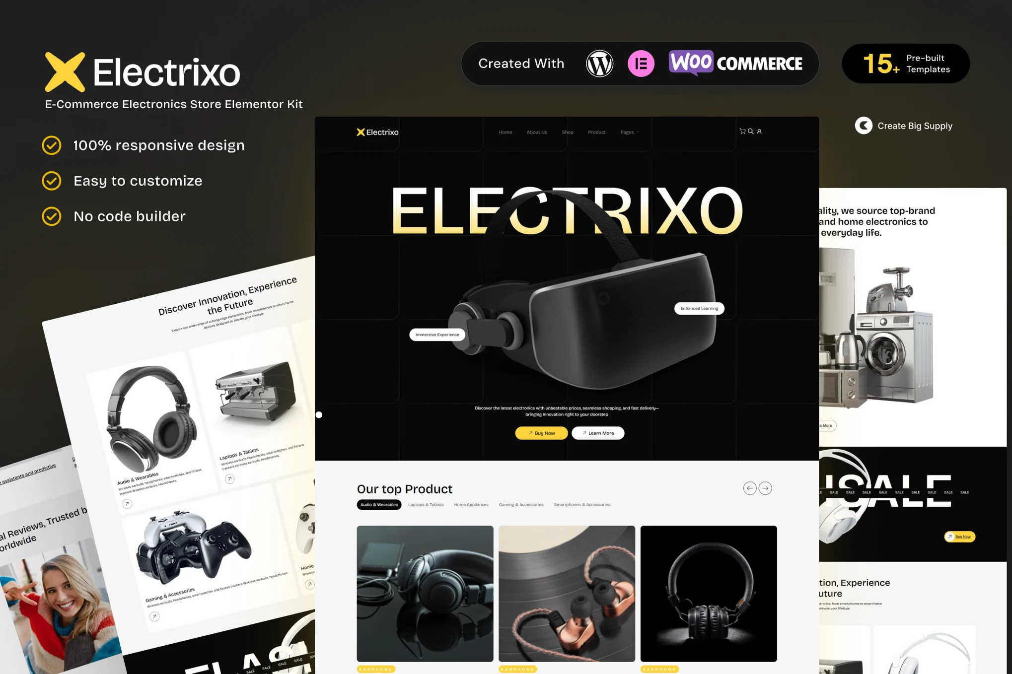 Electrixo – 电子商务电子商店 Elementor 模板套件